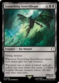 Screeching Scorchbeast - Light Play MTG Universes Beyond: Fallout - Image 1