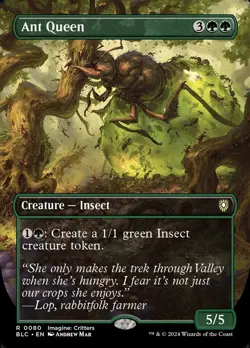 Ant Queen Borderless Foil - Bloomburrow Commander MTG-NM - Image 1