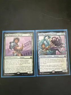 mtg battlebond pir, imaginative rascal & Toothy, Imaginary Friend NM unplayed - Image 1