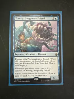 mtg battlebond pir, imaginative rascal & Toothy, Imaginary Friend NM unplayed - Image 4