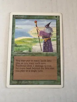 Fastbond Revised Edition Regular Magic the Gathering Moderately Played - Image 1