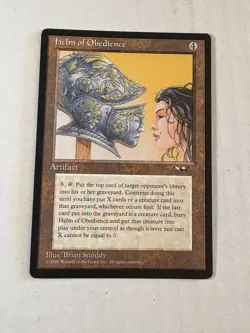 Helm of Obedience Alliances Regular Magic the Gathering Lightly Played - Image 1