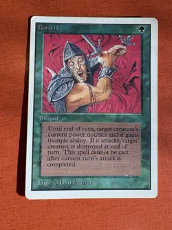 MTG Berserk Unlimited Edition Magic the Gathering Moderately Played MP - Image 1