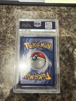1999 Pokemon Base Yellow Cheeks PIKACHU Card #58/102 PSA 8 - Image 2