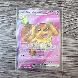 Pokemon Dachsbun EX 160/142 SV07: Stellar Crown Holo Ultra Rare 250 HP - Image 1