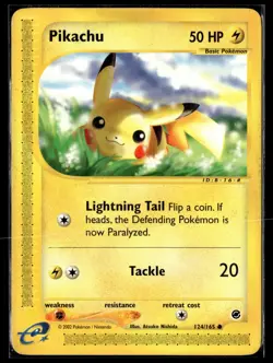 Pokemon TCG Expedition #124/165 Pikachu - Image 1