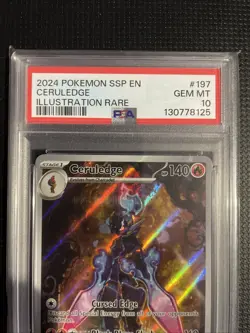 Pokemon TCG Ceruledge: Surging Sparks Illustration Rare Card 197/191 PSA 10 - Image 2