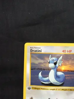 Pokemon Cards: Base Set 1st Edition Uncommon: Dratini 26/102 - Image 2
