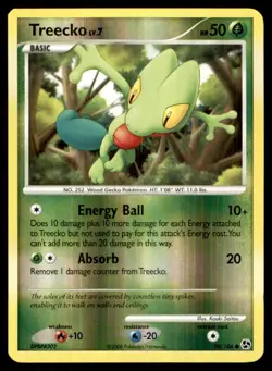 2008 Diamond & Pearl - Great Encounters Reverse Holo Treecko #90 - Image 1