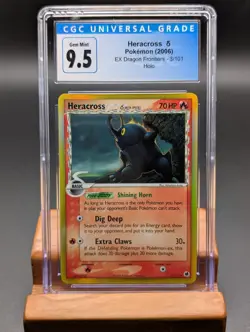2006 Pokemon EX Dragon Frontiers Heracross Holo #3 CGC Gem Mint 9.5/10 - Image 1