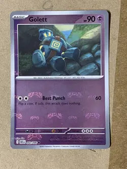 Holofoil - Golett (Master Ball Pattern) - 042/086 - SV: Black Bolt - NM - Image 1