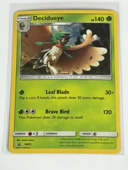 Decidueye SM55 Cosmos Holo Pokemon 2017 Sun & Moon Black Star Promo NM - Image 3