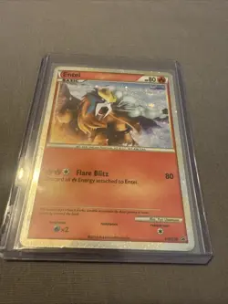 Entei Shiny Black Star Promo Pokemon TCG HGSS20 2010 NM. Ultra Rare! - Image 2
