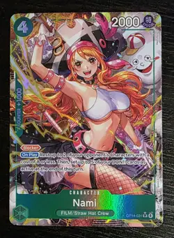 One Piece TCG Nami OP14-031 Alt Art SR The Azure Sea’s Seven English OP14 TCG - Image 1