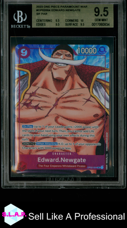 EDWARD.NEWGATE SR PAR 2023 ONE PIECE PARAMOUNT WAR OP02004 BGS 9.5 - Image 1