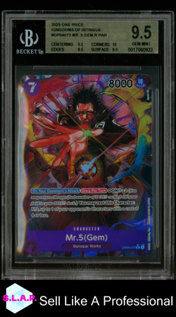 MR. 5 (GEM) R PAR 2023 ONE PIECE KINGDOMS OF INTRIGUE OP04072 BGS 9.5 - Image 1
