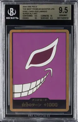 2024 ONE PIECE THE BEST PREMIUM BOOSTER JPN DON!! CARD DOFLAMINGO BGS 9.5 - Image 1