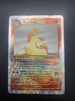 Rapidash Legendary Collection Reverse Holo Card 60/110 Damaged Crease Right Top - Image 4