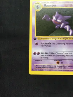 Pokemon Cards: Base Set 1st Edition Uncommon: Haunter 29/102 - Image 5