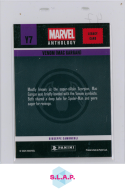 VENOM (MAC GARGAN) PANINI Y7 MARVEL ANTHOLOGY LEGACY CARD 2025 ENGLISH - Image 2
