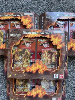 Bandai One Piece Card Game Illustration Box Vol 5 LOT OF 4 FAST SHIPPING - Image 2