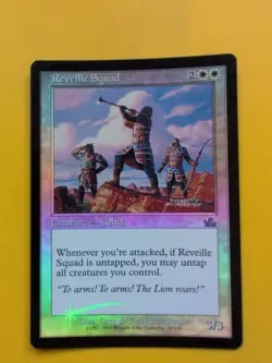 Reveille Squad. Rebel MTG CARD OLD BORDER FOIL CARD. PROPHECY JUNE 2000. - Image 1