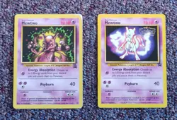 Rare Pokemon Mewtwo #3 The First Movie Promo WOTC & Mewtwo #14 Promo WOTC Cards - Image 2