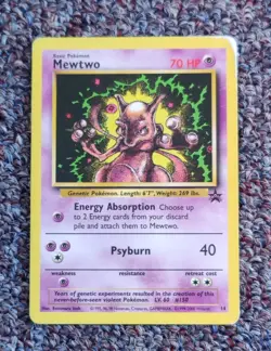 Rare Pokemon Mewtwo #3 The First Movie Promo WOTC & Mewtwo #14 Promo WOTC Cards - Image 4