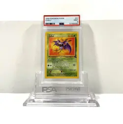 ZUBAT 57/62 - FOSSIL 1999 POKEMON CARD - FRESH SLAB - POP 197 - PSA 9 MINT - Image 1