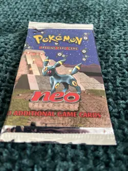Pokemon Neo Discovery Booster Pack Umbreon Art Sealed 2001 11 Cards - Image 4