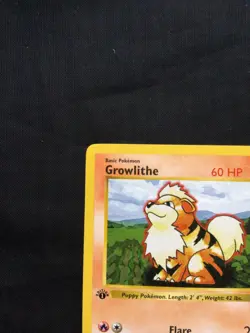 Pokemon Cards: Base Set 1st Edition Uncommon: Growlithe 28/102 - Image 2