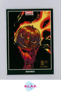 GREEN GOBLIN PANINI G5 MARVEL ANTHOLOGY GLOW IN THE DARK CARD 2025 ENGLISH - Image 1