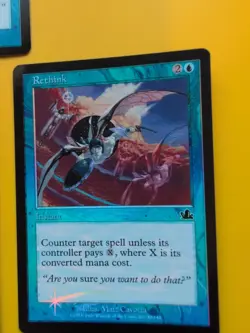 Rethink x3 Instant MTG CARD OLD BORDER FOIL 3 CARD. PROPHECY JUNE 2000. - Image 2