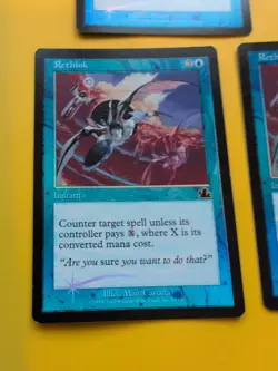 Rethink x3 Instant MTG CARD OLD BORDER FOIL 3 CARD. PROPHECY JUNE 2000. - Image 5