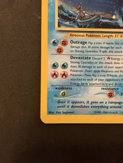 Pokemon Card Neo Revelations Shining Gyarados 65/64 MP - Image 4