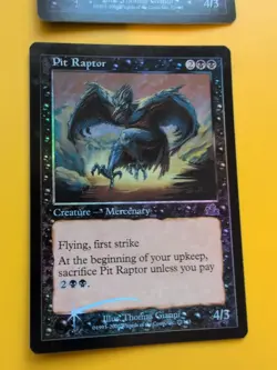 Pit Raptor x2 Mercenary MTG CARD OLD BORDER FOIL 2 CARD. PROPHECY JUNE 2000. - Image 2