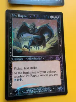 Pit Raptor x2 Mercenary MTG CARD OLD BORDER FOIL 2 CARD. PROPHECY JUNE 2000. - Image 3