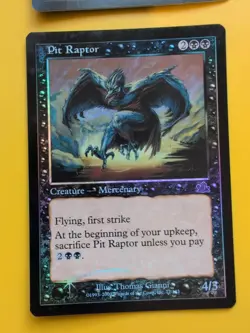 Pit Raptor x2 Mercenary MTG CARD OLD BORDER FOIL 2 CARD. PROPHECY JUNE 2000. - Image 4