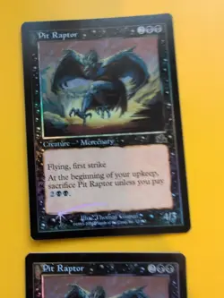 Pit Raptor x2 Mercenary MTG CARD OLD BORDER FOIL 2 CARD. PROPHECY JUNE 2000. - Image 5