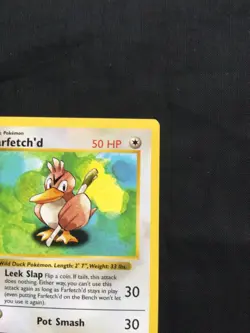 Pokemon Cards: Base Set 1st Edition Uncommon: Farfetch'd 27/102 - Image 3