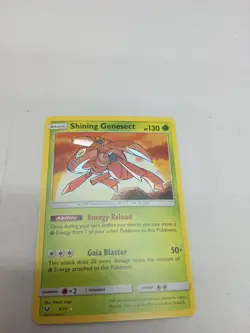 Pokemon TCG Shining Genesect Holographic Rare Card 9/73 Shining Legends - Image 3