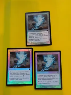 Rhystic Shield x3 Instant MTG CARD OLD BORDER FOIL 3 CARD. PROPHECY JUNE 2000. - Image 1