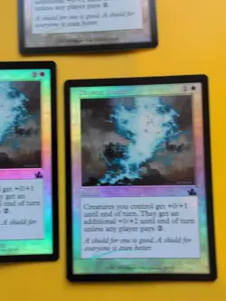 Rhystic Shield x3 Instant MTG CARD OLD BORDER FOIL 3 CARD. PROPHECY JUNE 2000. - Image 2