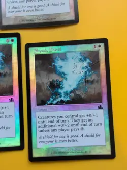 Rhystic Shield x3 Instant MTG CARD OLD BORDER FOIL 3 CARD. PROPHECY JUNE 2000. - Image 3
