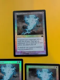 Rhystic Shield x3 Instant MTG CARD OLD BORDER FOIL 3 CARD. PROPHECY JUNE 2000. - Image 4