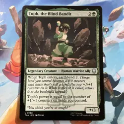 MTG Avatar: The Last Airbender Toph, the Blind Bandit 0198 NM Regular NP - Image 1