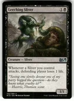 Leeching Sliver 102 Magic 2015 (M15) Magic the Gathering MTG - Image 1