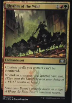 Rhythm of the Wild - Ravnica Allegiance: #201, Magic: The Gathering Nm C261 - Image 1