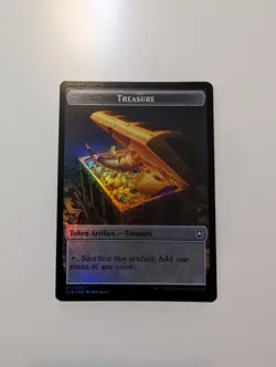 MTG - Treasure/Saproling Token (Foil) - Baldur's Gate NM/M Condition - Image 1