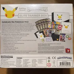 Pokemon Celebrations Elite Trainer Box ETB 25th (Tears!) New Sealed 820650809439 - Image 2